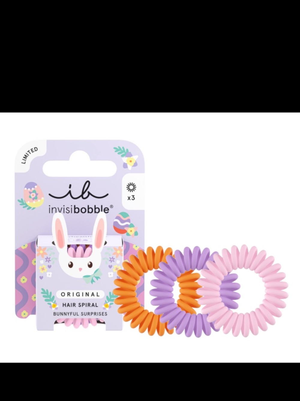 invisibobble Limited Edition Bunnyful Surprises- Pastel Pink, Lavender, Orange